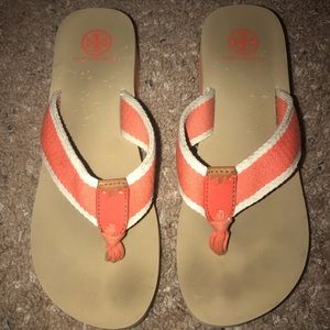 Tory Burch wedge flip flops